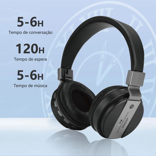 H'Maston B18 Headset Bluetooth com HI-FI Som
